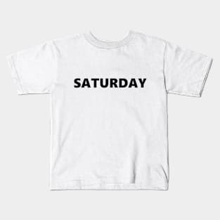 Saturday White Shirt Kids T-Shirt